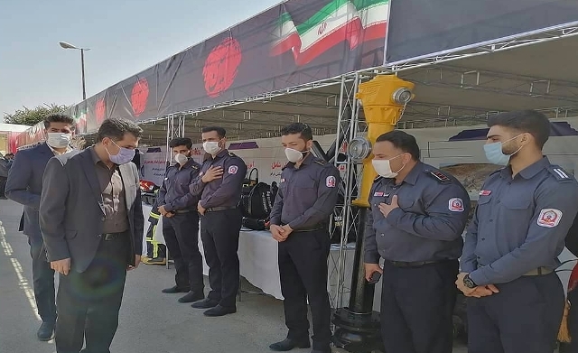 تقدیر دکتر قائدی رئیس کمیسیون عمران، حمل و نقل و ترافیک از آتش نشانان به مناسبت هفتم مهرماه روز آتش نشانی و ایمنی