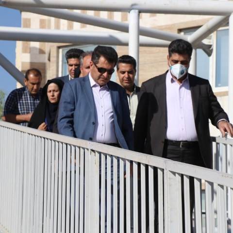 پل هوایی عابر پیاده  بلوار مطهری جنوبی به بهره برداری رسید